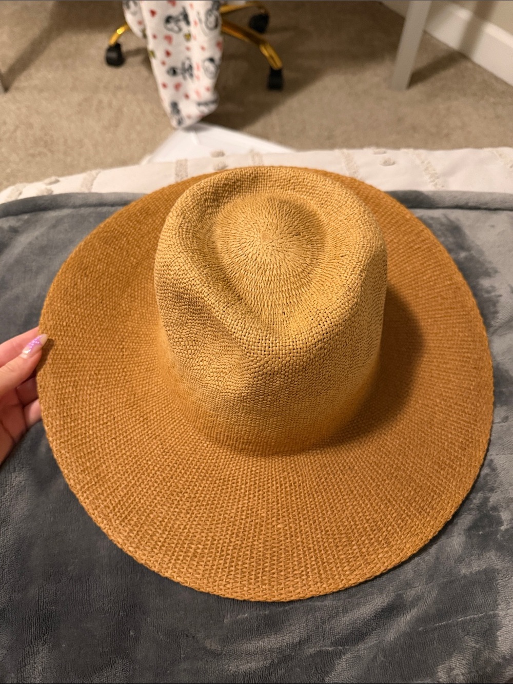 Goorin Bros Tan Straw Wide-Brim Fedora
